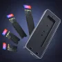 UGREEN CM777 20Gbps M.2 NVMe SATA SSD Case RGB Lighting Dual Protocol SSD Enclosure Adapter USB 3.2 Gen2 High Speed External Solid State Enclosure