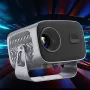 HY310 Mini LED Projector Android 11.0 OS Electric Focus 1080P Supported Dual-5G-WIFI 390 Ansi Lumens 160Inch Giant Screen Outdoor Movie Portable Theater