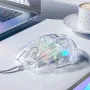 AULA S80 Wired Gaming Mouse Transparent Ergonomic RGB Computer Mouse 7200 DPI for PC Computer Tablet Laptops Office