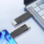 محرك أقراص فلاش لينوفو ثينك بلس BU100 من النوع C وUSB 3.2 بسعة 512 جيجابايت/256 جيجابايت/128 جيجابايت/64 جيجابايت، محرك أقراص محمول عالي السرعة دوار بزاوية 360 درجة