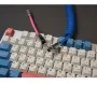 MechZone ハンドメイドコイルケーブル キーボードコイル Type-C ミニUSB DIYコイルケーブル データケーブル USB C 航空コネクタ メカニカルキーボード用