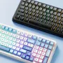 Tastiera meccanica MCHOSE K99 Tri-Mode, tasti RGB PBT sostituibili a caldo, 8000 mAh, 98 tasti, struttura con guarnizione, tastiere da gioco cablate