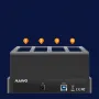 MAIWO USB 3.0 External Hard Drive for PC 4 Bay 2.5 inch 3.5 inch Enclosure Multi-Bay HDD SDD Docking Station Hard Drive Case