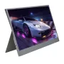 14 Inch 3840x2160 UHD 4K 100% sRGB Type C Mini HD Portable Computer Monitor Gaming Display Screen for Smartphone Tablet Laptop Game Consoles