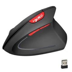 HXSJ T24 2.4G Mouse vertical sem fio 800-1600-2400DPI Ergonomia 6 teclas Mouses ópticos para jogadores para PC Laptop