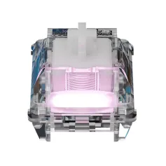 10/30/70Pcs Gateron Magnetic Jade Air Switch Set Hall Effect Linear Feel Transparent RGB Housing Adjustable Actuation Travel HiFi Sound