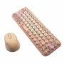MK260 2.4G Wireless Keyboard Mouse Set 65 Keys Gradient Punk Silent Keycaps Keyboards and 3-Level DPI Adjustable Office Mice