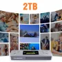 JEYI i9X Smart Display M.2 Dual Protocol SSD Enclosure USB 3.2 Gen 2 10Gbps M.2 NVMe SATA SSD Case Support M-Key B +M Key UASP Trim