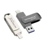 Microdrive 256GB USB3.0 Flash Drive Dual Interface Fast Transmission Speed Pendrive Mini Portable Memory U Disk for Phone TV Laptop