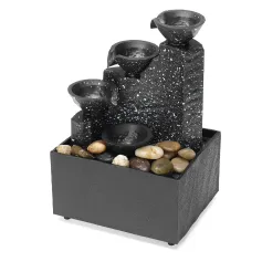 Electric Modern Tabletop Water Fountain USB Powered Water Fountain Ornament For Home Bedroom Living Room Decor