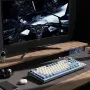 LANGTU LT84 Tri-mode Mechanical Gaming Keyboard with Display Screen and Knob 84 Keys Sandwich Structure Hot Swappable RGB Wireless E-sports Gamer Keyboards