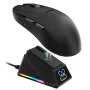 Ajazz AJ159 APEX Gaming Gamer Mouse PAW3950 Tri-Mode Wireless 2.4G bluetooth Lightweight 400mAh Battery with RGB Magnetic Charging Base