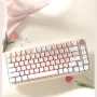 AK82 82-Keys Mechanical Gaming Keyboard Three-mode Gasket Structure Wireless bluetooth Hot Swappable RGB 75% Layout E-sports Gamer Keyboards with Multimedia Knob