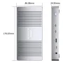 ULT-unite 12-in-1 Thunderbolt4 Docking Station with 40Gbps 4K Triple Display 85W PD USB-C HDMI/DP 1000M Ethernet SD TF Card Reader Aluminum Multi-ports Hub Adapter for Laptop Computer Windows Compatible