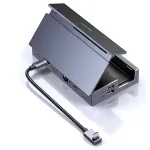 UGreen 9-em-1 Type-C Steam Deck Dock Adaptador USB com USB2.0*2 / USB-C3.2 / USB-A 3.2 / PD100W Type-C / HD / RJ45 / SD / TF Slot para leitor de cartão Multi-portas Hub Splitter Compatível com Steam Deck ROG Ally LEGION Go para iPhone 16 Pro/Pro Max