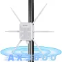 WAVLINK AX3000 WiFi6 Outdoor Router High Power Long Range Access Point Dual Band 2.4G+5G WiFi Mesh Extender Booster with PoE IP67 Weatherproof Wi-Fi Repeater with 6 Antennas