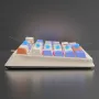 XUNSVFOX K82 94 Keys Wired Gaming Keyboard Three Color-block Luminous Mechanical-feel Station 19-key punchless Gamer Keyboard for Computer PC Laptop