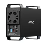 MAIWO Dual Bay 3.5-inch HDD Disk Array Hard Drive Box RAID Array Box SATA To USB 3.0 Disk External Box Four RAID Modes with Fan