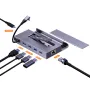 7-in-1 USB-C Steam Deck Docking Station with M.2 NVME SSD Card Slot HUB Type C to HD 4K60Hz 1000M Gigabit Ethernet USB 3.0 Hub for Macbook