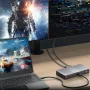 ULT-unite 12-in-1 Thunderbolt4 Docking Station with 40Gbps 4K Triple Display 85W PD USB-C HDMI/DP 1000M Ethernet SD TF Card Reader Aluminum Multi-ports Hub Adapter for Laptop Computer Windows Compatible