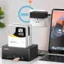 MAIWO K3082P 12-in-1 Hard Drive Docking Station SATA to USB 3.1 Gen2 Dual Bay Offline Clone Adapter with RJ45 SD/TF for 2.5/3.5\ SSD HDD Case