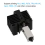 KINGROON New Upgrade Hardened Steel Extrusion Head Assembly For Bambu X1/P1P 3D Printer Hot End 0.4mm Hardened Steel Nozzle 500°C Heating Block Aluminum Alloy Radiator High Temp Printing