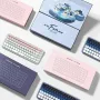 UGreen Fun+ 84 Keys Wireless bluetooth Mechanical Gaming Keyboard with White Backlight Tea Switches Thin Dual Mode Office Mechanical Keyboard for Desktop PC Computer