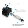 KINGROON New Upgrade Hardened Steel Extrusion Head Assembly For Bambu X1/P1P 3D Printer Hot End 0.4mm Hardened Steel Nozzle 500°C Heating Block Aluminum Alloy Radiator High Temp Printing