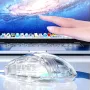 AULA S80 Wired Gaming Mouse Transparent Ergonomic RGB Computer Mouse 7200 DPI for PC Computer Tablet Laptops Office