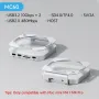Hagibis MC60 MC60H USB-C Hub с корпусом M.2 SSD для Mac Mini M4/M4 Pro Stand Type-C Док-станция SSD Case USB3.2 Gen2 SD4.0 TF4.0 4K HD