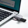 Baseus BS-OH069 2-in-1 Card Reader USB-C&USB3.0 to SD/TF Card Reader 104MB/s 2TB Smart Cardreader Plug and Play for Laptop Accessories