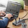 ORICO AT2U3 7-in-1 5Gbps USB 3.0 Hub Docking Station with Independent Power Switch 7xUSB-A Splitter Adapter for Macbook Mobile Phone Tablets