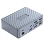 TB025 13-in-1 M2 NVMe SSD Enclosure Thunderbolt4 Hub with Dual HD 8K60Hz PD60W USB-C 10Gbps USB-C SD/TF Card Reader Mic&Audio 3.5mm for Mac Windows PC
