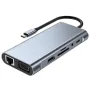 Bakeey USB-C 11 in 1 Docking Station with 4K@30Hz 1080P VGA 100W PD Charging RJ45 100M SD/TF Card Reader 3.5mm Audio USB Hub