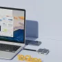 Blueendless магнитный USB-C концентратор USB3.2 10 Гбит/с 4K60 Гц PD100W Type-C многопортовый адаптер SD/TF карта концентратор 7 в 1 концентратор для iPhone 16 15 Pro M