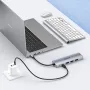 BIAZE 5-in-1 Type-C Docking Station with USB3.0 5Gbps Transmission PD100W Type-C Fast Charging 4K@60Hz HD USB Hubs Splitter Adapter