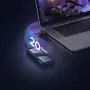 UGREEN CM777 20Gbps M.2 NVMe SATA SSD Case RGB Lighting Dual Protocol SSD Enclosure Adapter USB 3.2 Gen2 High Speed External Solid State Enclosure