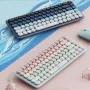 UGreen Fun+ 84 Keys Wireless bluetooth Mechanical Gaming Keyboard with White Backlight Tea Switches Thin Dual Mode Office Mechanical Keyboard for Desktop PC Computer