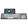 ZYG-806 Mini Wireless Punk Keyboard Mouse Set 2.4G+BT Dual Mode Keyboard and Mouse Combo for Tablet Phone Computer Office Home