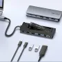 ESSAGER 6'sı 1 arada Tip-C Yerleştirme İstasyonu M.2 NVMe Muhafazası / USB3.2 Gen2*2 / PD100W USB-C / USB-C Veri / HD1.4 Çoklu Bağlantı Noktalı Ayırıcı Adaptörü PC Dizüstü Bilgisayar TV Bilgisayar için