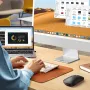 UGreen MU001 Dual Mode Wireless Mute Mouse 3 Buttons 4000DPI Low Power Consumption 2.4G Wireless+BT3.0/5.0 Mice for Home Office Gaming
