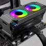 NEEDCOOL D50 Memory Cooler Memory Module Cooling Radiator Dual 5020 Fans ARGB Light Synchronous RAM Heatsink