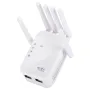 MnnWuu 1200Mbps Wireless WiFi Repeater 2.4G/5G Dual Band Signal Range Extender Wi-Fi Amplifier Router Long Range Signal Booster with 6 Antennas