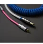 MechZone ハンドメイドコイルケーブル キーボードコイル Type-C ミニUSB DIYコイルケーブル データケーブル USB C 航空コネクタ メカニカルキーボード用