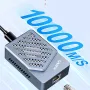 MAIWO K1738 10 Gigabit Network Card USB 4.0 Thunderbolt3 to 10Gbps Ethernet Adapter Case Support Heat Dissipation Compatible with Thunderbolt 3/4/5