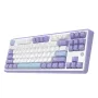 Ajazz Ak870pro 87 Tuş Üç Modlu Mekanik Oyun Klavyesi Conta Yapısı RGB PBT Sıcak Değiştirilebilir 2.4G/BT/Kablolu Oyuncu Klavyeleri PC Dizüstü Bilgisayar için