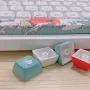 SPYSELF 125 Keys Coral Sea PBT Keycap Set FA Profile Five-sided Sublimation English Custom Keycaps for Mechanical Keyboards