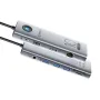 Orico 10 In 1 Type-C ডকিং স্টেশন USB অ্যাডাপ্টার USB2.0 USB3.0*3 PD100W USB-C 4K@60Hz HD RJ45 SD/TF কার্ড রিডার 3.5mm অডিও পিসি কম্পিউটার ল্যাপটপ টিভির জন্য