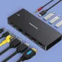 Blueendless 13-in-1 Type-Cドッキングステーション、USB3.0、USB3.1*2、PD3.0、Type-C3.1、DP1.4、HD2.0*2、ギガビットポート、3.5mmオーディオ、SD/TF3.0、マルチポート、USBアダプタハブ