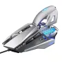 YinDiaoG10 有線マクロプログラミングゲーミングマウス カラフル水冷ライト 7200 DPIマウス LEDバックライト付き 7ボタンUSBゲーマーマウス PC ノートパソコン用